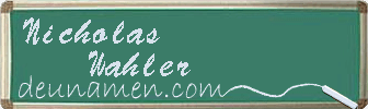 Nicholas Wahler Visitenkarte